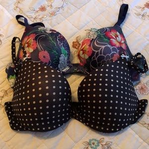 Two Victoria Secret bras